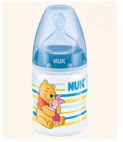 NUK Butelka First Choice + 150 ml Kubuś Puchatek silikonowy smoczek NU743652