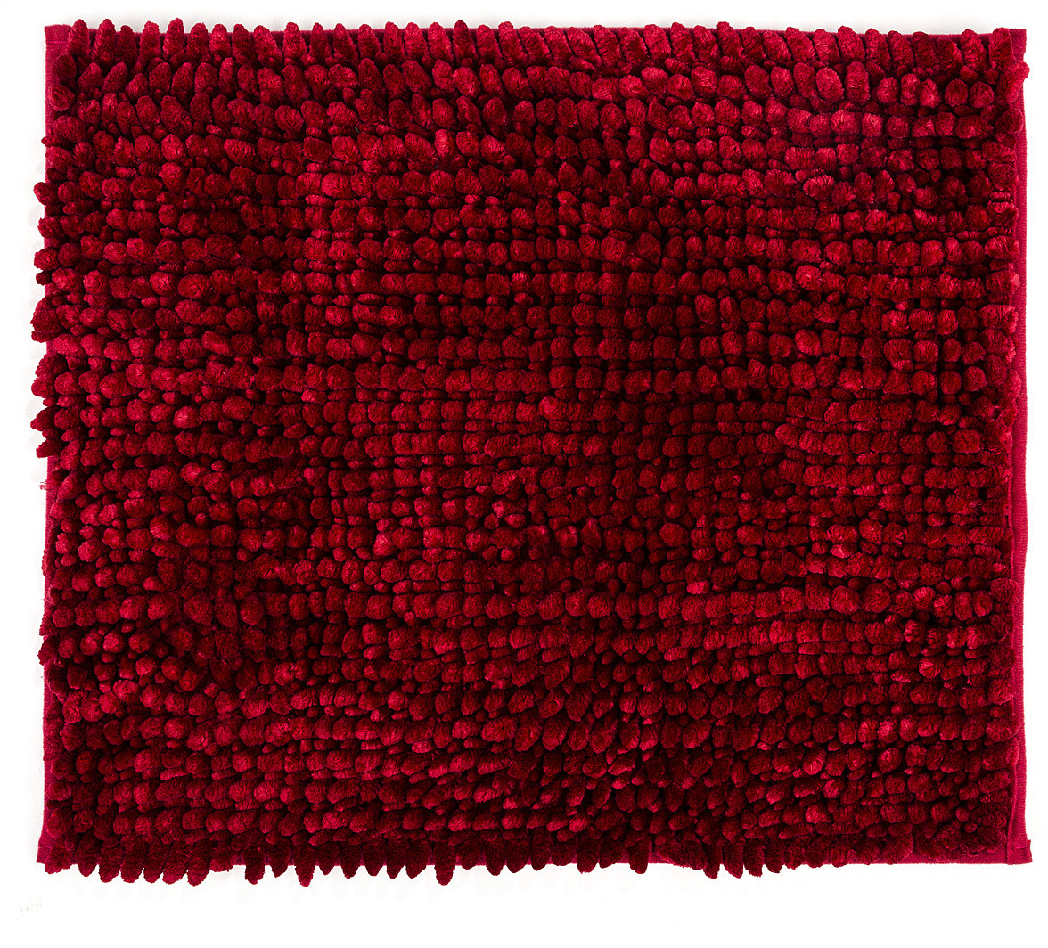 Mata łazienkowa Ella micro czerwona, 40 x 50 cm, 40 x 50 cm