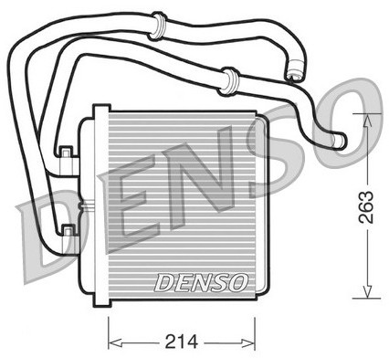 DENSO Wymiennik ciepła, ogrzewanie wnętrza DRR12003