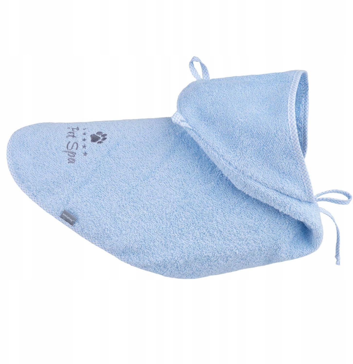 Ami Play Pelerynka kąpielowa dla psa spa 25cm niebi