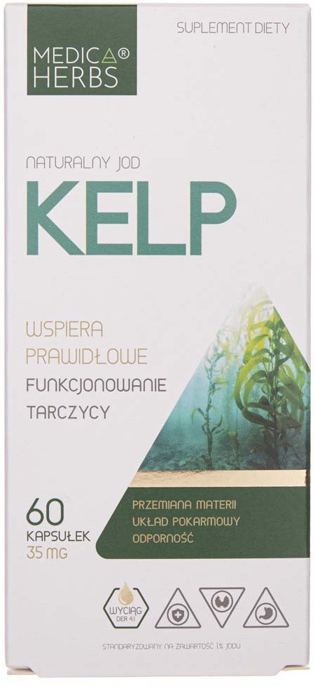 Medica Herbs Medica Herbs Kelp 35 mg - 60 kapsułek MH-217