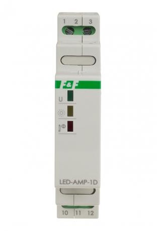 Dajar TF Wzmacniacz-sygnału-zasilającego-do-oświetlenia na-szynę-DIN AMP-1D AMP-1D