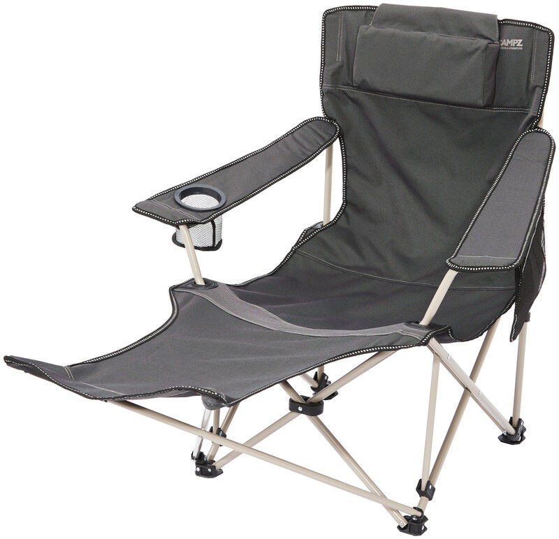 Campz CAMPZ Lounger Krzesło składane z podnóżkiem, anthracite 2021 Krzesła składane SV-B353FMFT_grey-two-tone