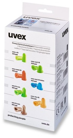 Uvex stopery do uszu X-Fit System oraz opakowanie uzupełniające, zielony 2112 022