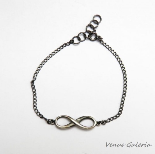 Bransoletka srebrna z nieskończonością 2425