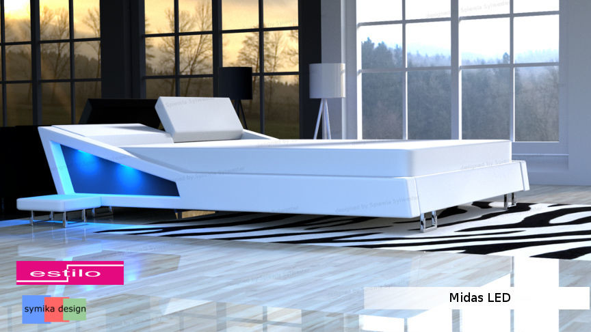 Estilo Łóżko do sypialni Midas Led - meble do sypialni midas