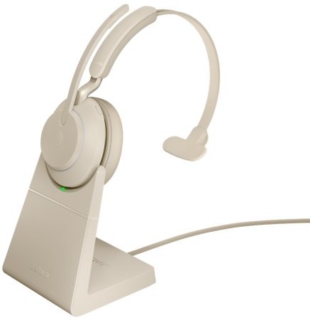 Jabra Evolve2 65 Link380a UC Mono Stand Beige (26599-889-888)