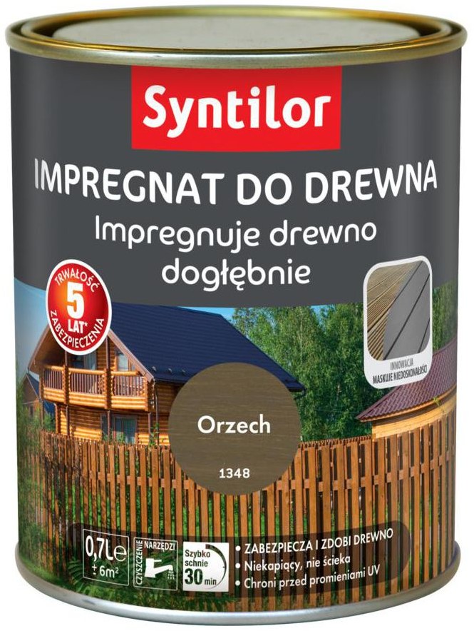 Syntilor Impregnat do drewna 0.7 l Orzech