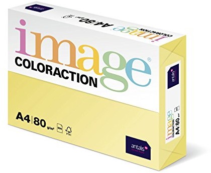 Antalis Własna colorac 838 A 080s 4   papier do kopiowania, DIN A4, 80 G/M, kolor: Desert  żółty 838A 080S 4
