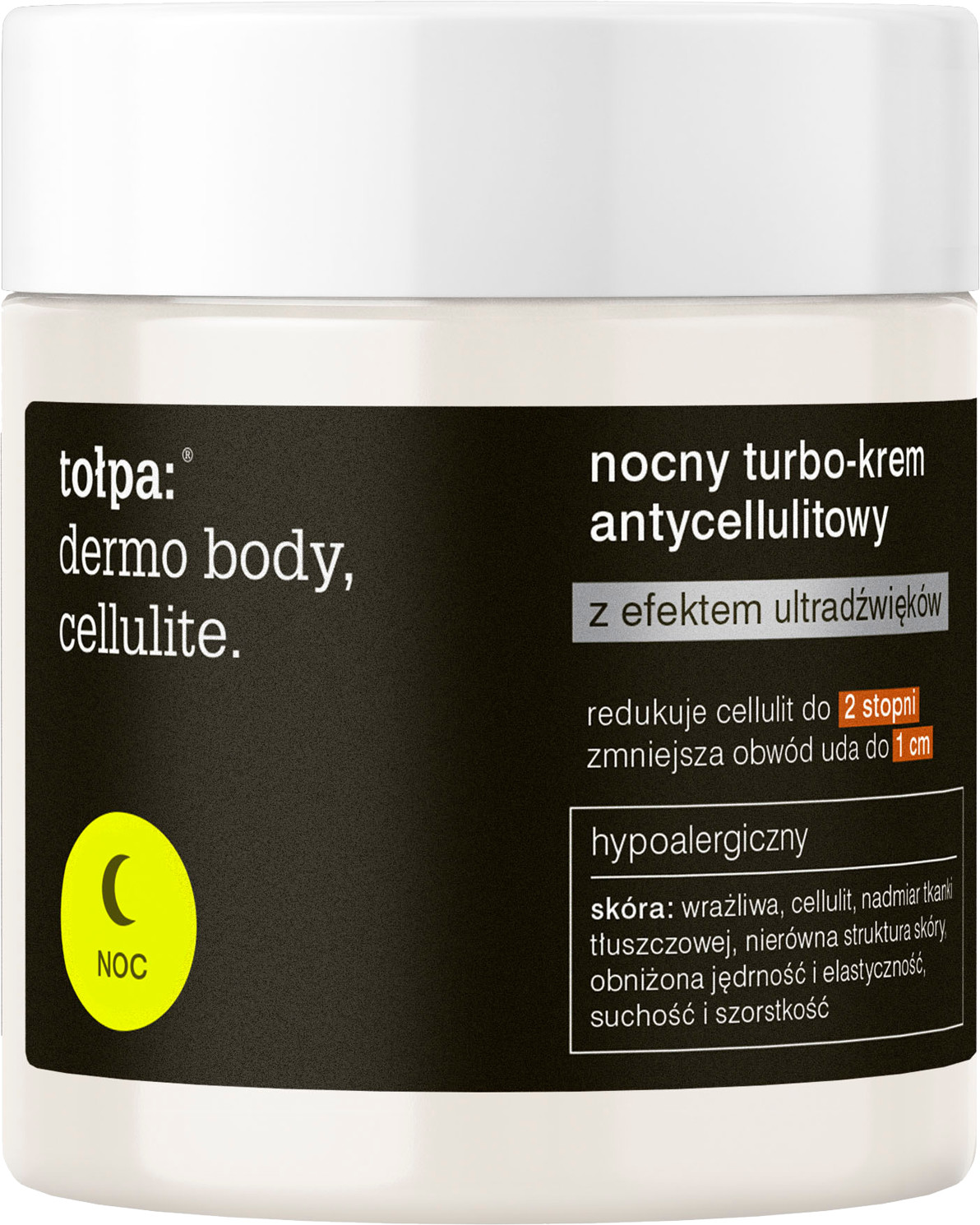 Tołpa Dermo Body Cellulite nocny turbo-krem antycellulitowy, 250 ml