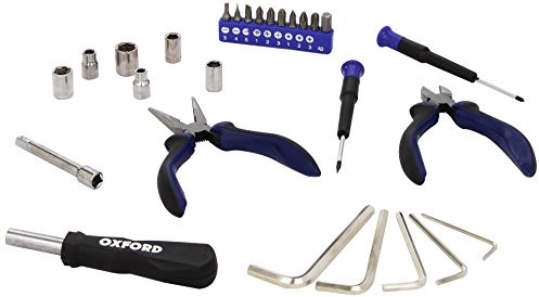 Oxford OXFORD pod adresem siedziska motocykl Tool Kit, czarny/niebieski 590-OF291