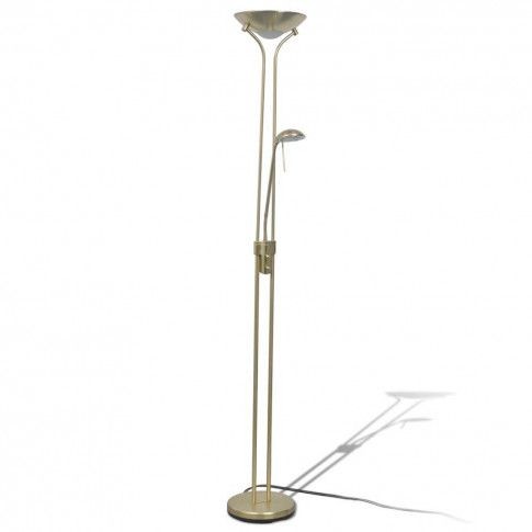 Złota lampa podłogowa LED dwupunktowa - 5X EX05 M5-R87