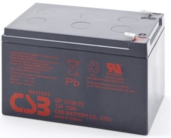 Akumulator żelowy 12V 12Ah CSB GP12120 F2 GP12120F2