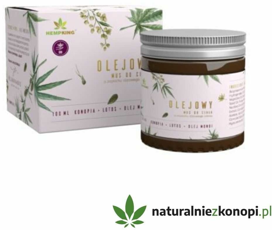Olejowy mus konopny z CBD do ciała (zapach różowego lotosu)