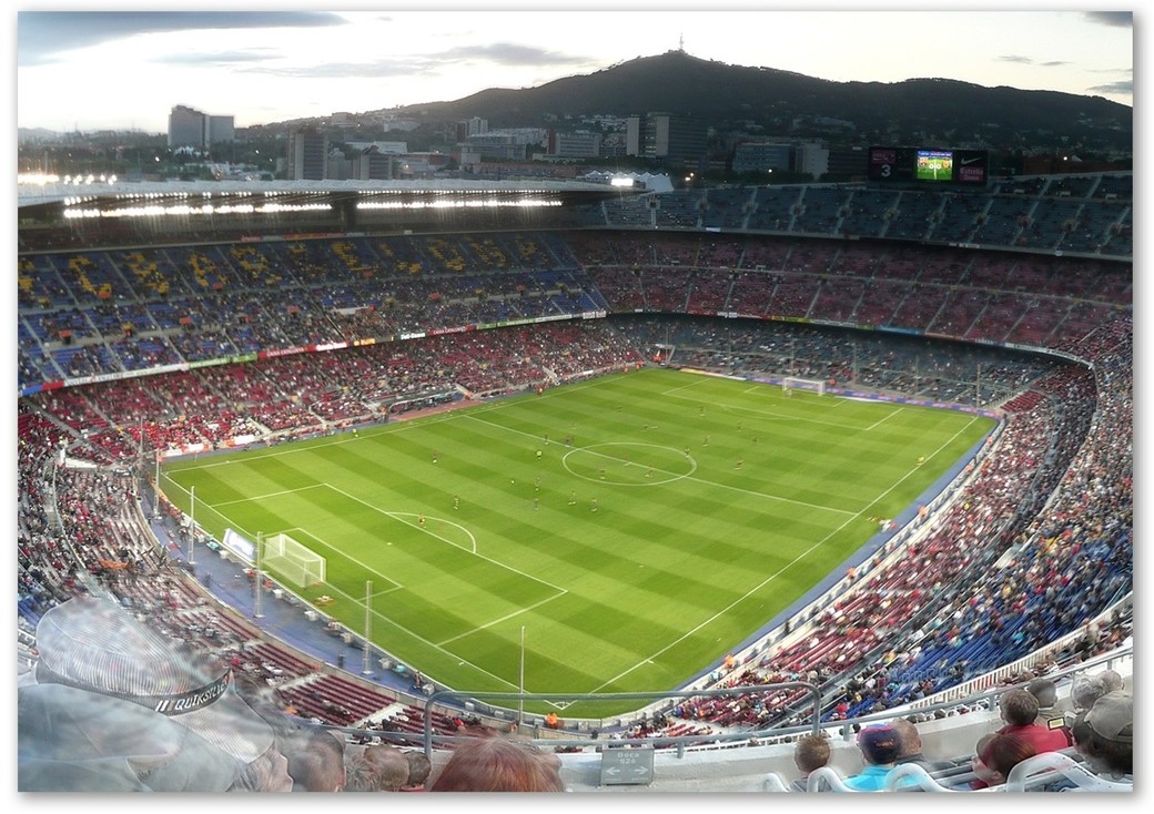 Foto obraz szkło akryl Barcelona stadion