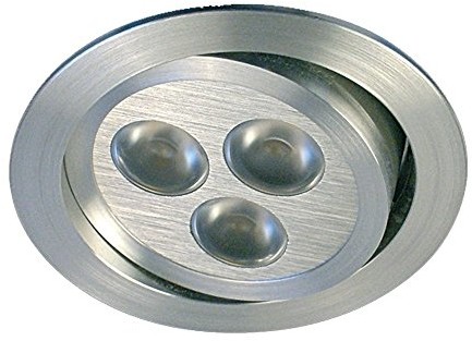 Gumarcris gumarcris 1905re 3 W LED Spot lampa do wbudowania okrągły aluminium i dźwignie wahadłowe, kolor aluminium 1905RE