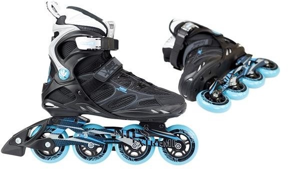 Nils Extreme NA5003 S CZARNO-NIEBIESKIE ROZM. 42 ŁYŻWOROLKI EXTREME 16-10-006
