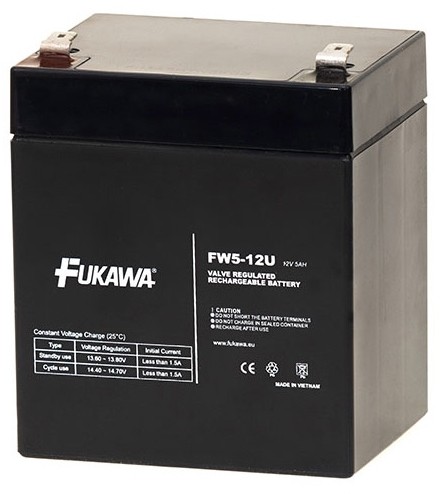 Fukawa FUKAWA FW 5-12 U - Akumulator ołowiowy 12V/5Ah/faston 6,3mm