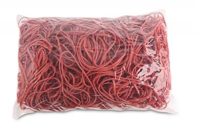 OFFICE PRODUCTS Gumki recepturki OFFICE PRODUCTS, średnica 80mm, 1,5x3mm, 60% kauczuku, 1000g, zgrzewka, czerwone 18108039-04