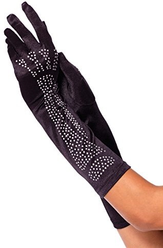 Leg Avenue Rhinestone Bone Gloves, jeden rozmiar 271022065