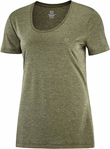 Salomon Agile damska koszulka z krótkim rękawem Noc oliwkowy M LC1483600040