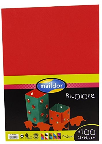 Clairefontaine papier maildor różnych bicolor, wielobarwny, A4, arkuszy papieru 100 sztuk 457299C