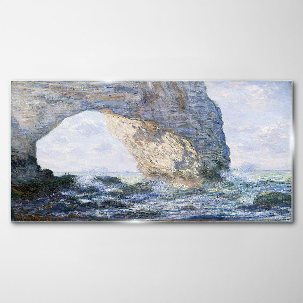 PL Coloray Obraz Szklany Monet Niebieski 140x70cm