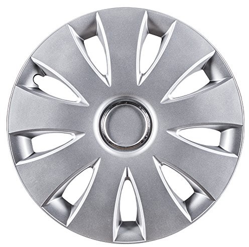 Cora 40343 Box 4 aluminium Look Aura ring ozdobne kołpaki na koła, 13 