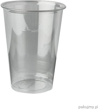 PapStar Kubki plastikowe do napojów 50 szt PET 0,4l 45220