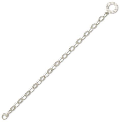 THOMAS SABO Thomas Sabo unisex bransoletka Charm Club około Blank 925 Srebrny  x0032  001  12, srebro sterling próby 925, srebro X0032-001-12-L