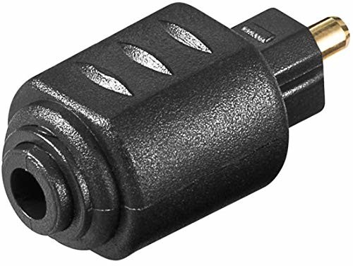 PremiumCord PremiumCord Adapter optyczny Toslink, gniazdo TOS 3,5 mm - wtyczka TOS, pozłacana, kolor czarny kjtosred09