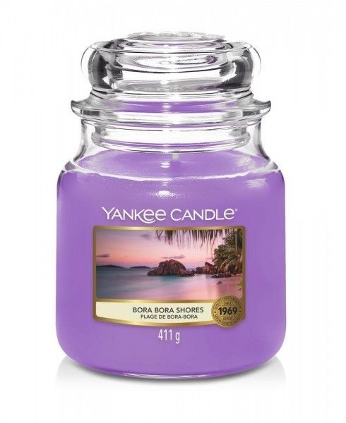 Yankee Candle Świeca Średnia Bora Bora Shores 65-75h 411g