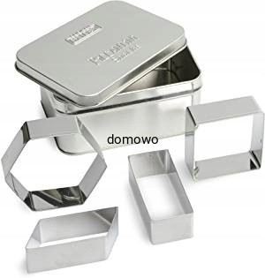 METALOWE FOREMKI WYKRAWACZE 4 szt duże 1zest