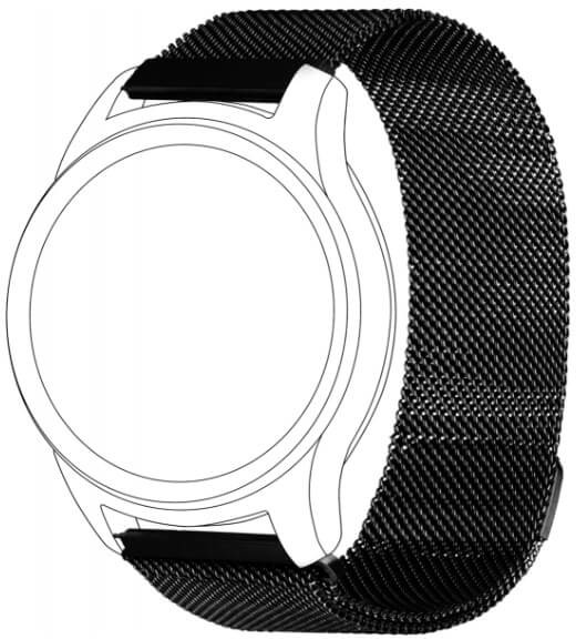 TOPP Pasek TOPP 46 mm mesh czarny