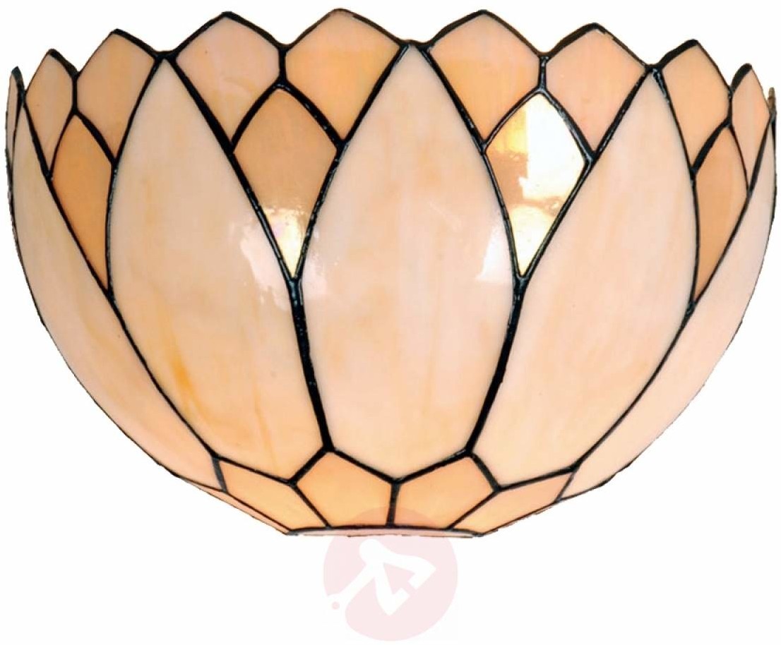 Clayre&Eef Florentyńska lampa ścienna Liliana, styl Tiffany