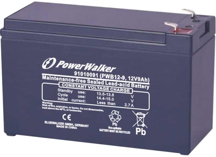 BlueWalker PWB12-9 Ołowiany (VRLA) 12 V 9 Ah, Akumulator
