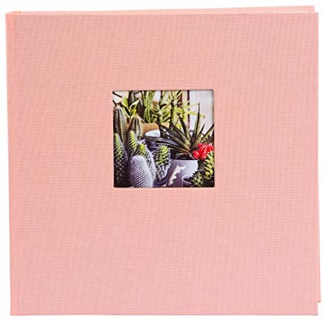 goldbuch Złota książka album fotograficzny z wycięciem na zdjęcie, Bella Vista, różowy, 25x25 cm