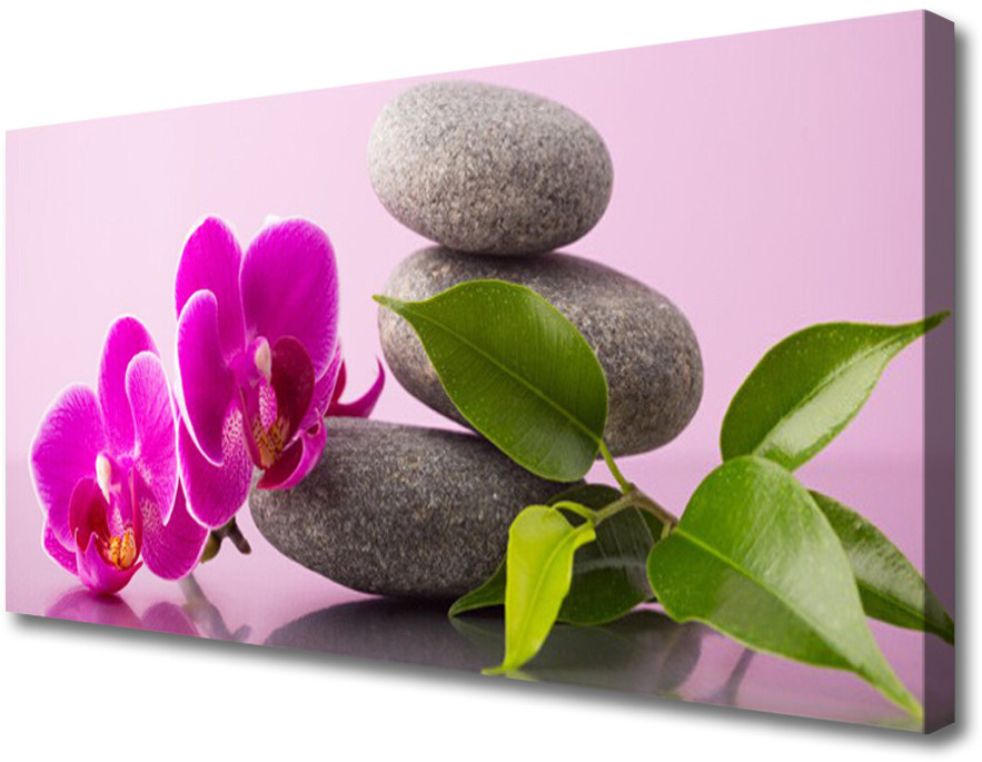 PL Tulup Obraz Canvas Kwiat Orchidea Zen Roślina 125x50cm