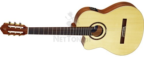 ORTEGA RCE138SN-L Leworęczna gitara elektro-klasyczna z pokrowcem i paskiem 2580