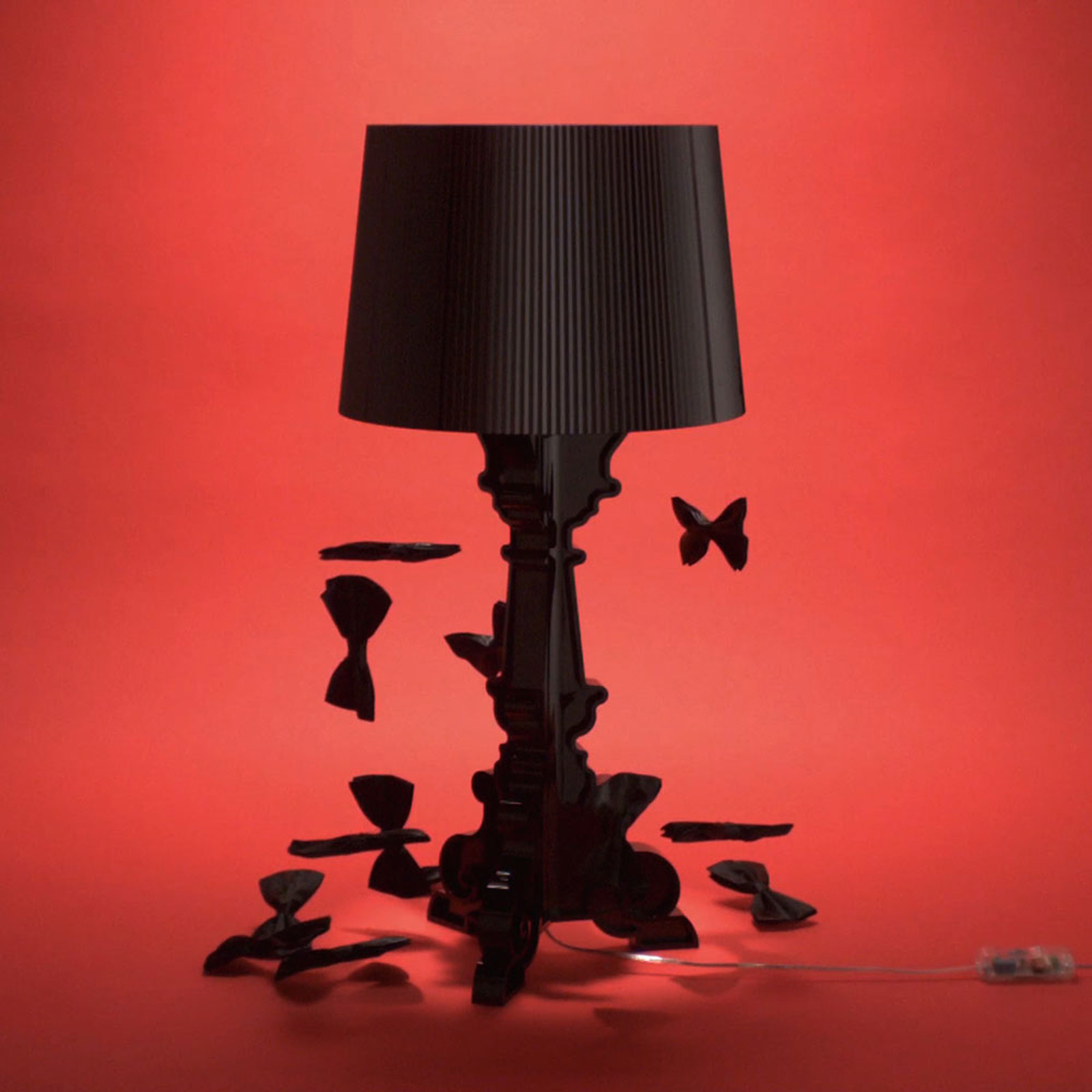Kartell Bourgie - lampa stołowa LED, czarna