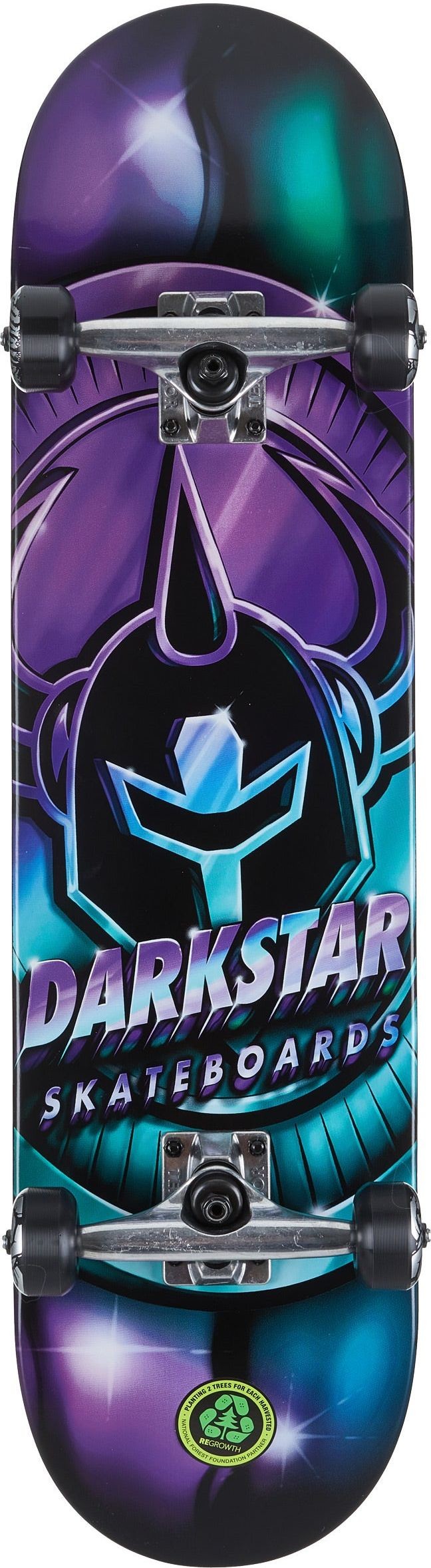 Фото - Скейтборд Darkstar skateboard  ANODIZE COMPLETE Aqua/Purple 