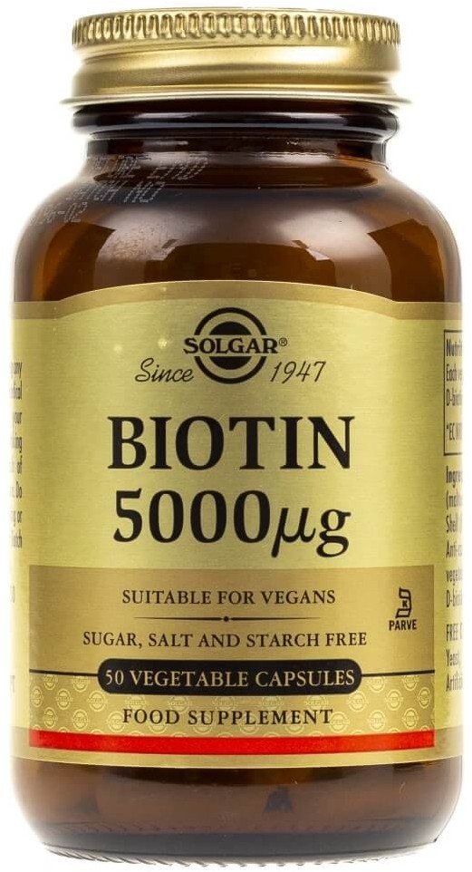 Solgar Biotyna 5000 g - 50 kapsułek