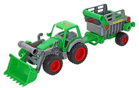 Wader Farmer-technik. Traktor-ładowarka z naczepą