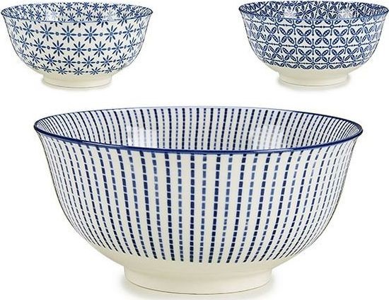 BigBuy Miska Porcelana Duży 20 x 20 x 8,7 cm S3605806