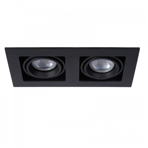 Lucide CHIMNEY Czarna 2xGU10 Oprawa podtynkowa ruchoma 09926/02/30 09926/02/30