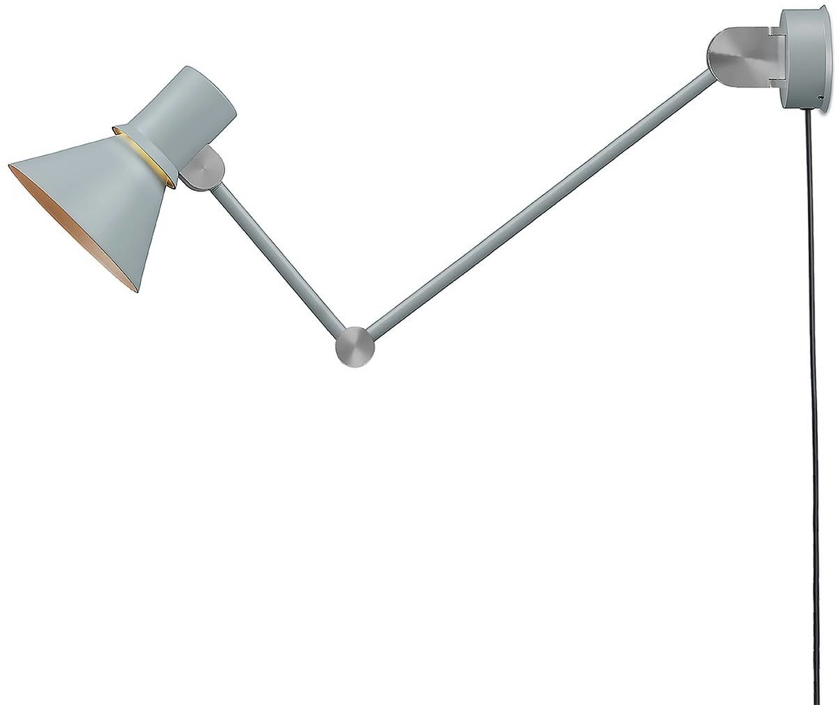 Anglepoise Type 80 W3 kinkiet z wtyczka, szary