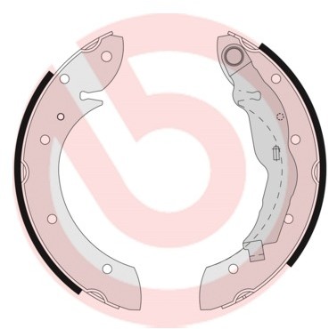 BREMBO Zestaw szczęk hamulcowych S 68 521