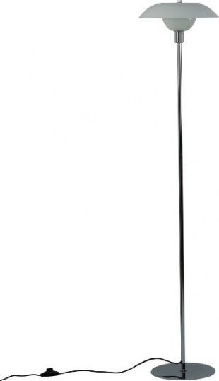 NoName Lampa podłogowa lampa podłogowa Bergen 130 cm E14 chrom 5W czarna twm_871943