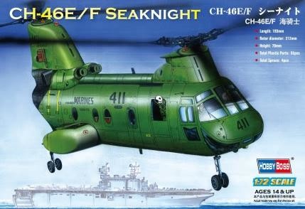 Фото - Збірна модель HobbyBoss Śmigłowiec wielozadaniowy CH-46E Sea Knight 87223 