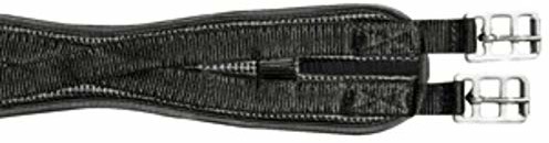 HKM SPORTS EQUIPMENT 558172 PVC miękki pas podsiodłowy o strukturze waflowej - elastyczny, L, czarny 6292-9100-0435